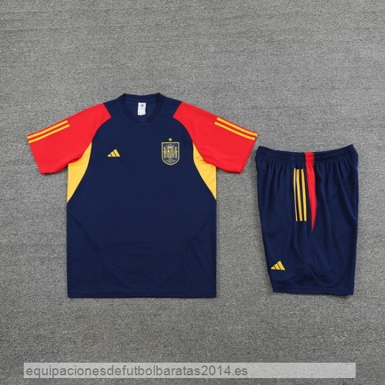 Nuevo Entrenamiento Conjunto Completo Niños Espana 2023 Azul Amarillo Rojo Baratas